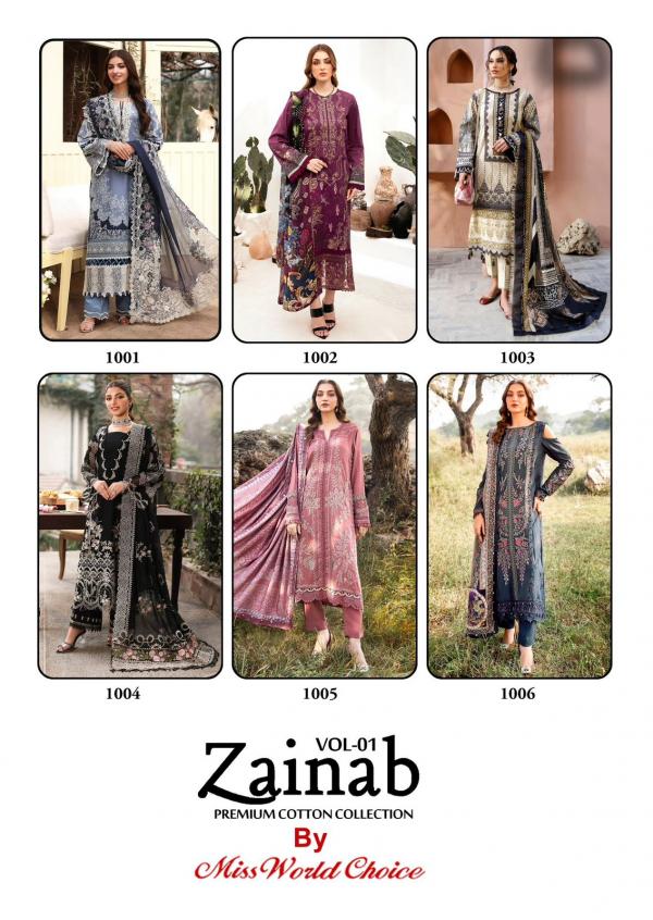 Miss World Zainab Vol-01 – Karachi Dress Material